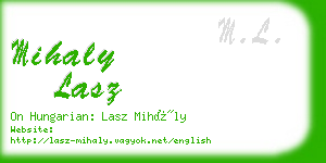 mihaly lasz business card